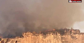 Hasankeyf'e bu kez de yangın zarar verdi