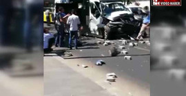 Diyarbakır'da yolcu minibüsü traktöre çarptı: 16 yaralı