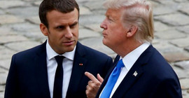 Trump: Macron'un aptallığına karşılık vereceğiz