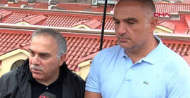 Kültür Bakanı Ersoy, çatıya çıkıp açıklama yaptı