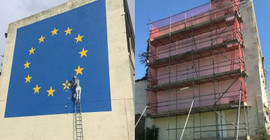 Banksy'nin 'Brexit' konulu resmi bir gecede yok oldu