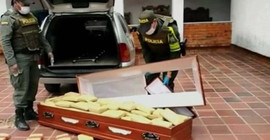 Tabuttan ceset yerine marihuana çıktı