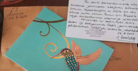 Demirtaş Öykü Arin'e cezaevinden kuş yolladı