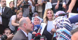 Soylu Diyarbakır HDP İl Binası'ndaki eyleme gitti