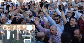 Karamollaoğlu'na Sivas etkinliğinde ülkücü protestosu