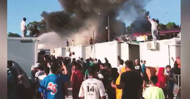Yunanistan'da mülteci kampında yangın: Bir çocuk ve kadın öldü