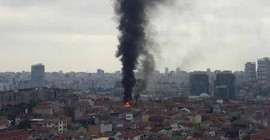 İstanbul’da bir binada yangın çıktı