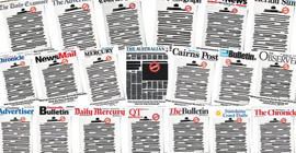 Avustralya'da gazeteler hükümete tepki olarak ilk sayfalarını kararttı