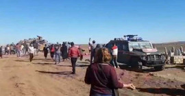Türkiye ve Rusya'nın 3. ortak devriyesi de protesto edildi: Taşlandılar