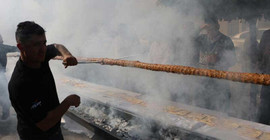 46 metre uzunluğundaki kebap 30 saniyede tükendi