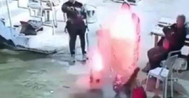 Konserve kutusu bomba gibi patladı