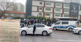 Doğa Koleji önünde ailelere polis ablukası