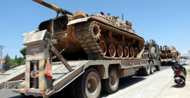 Afrin sınırına tank sevkiyatı