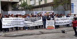 AKP döneminde vakfa hibe edilen inşaat durduruldu