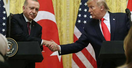 Erdoğan, Trump'la görüştü