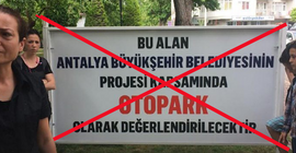Giritli Parkı'nda 'bardak oyunu' kaybetti 'halk' kazandı: Otopark yapılmayacak​​​​​​​