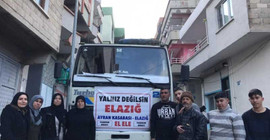 Urfa'dan Elazığ'a dayanışma konvoyu: Yalnız değilsin