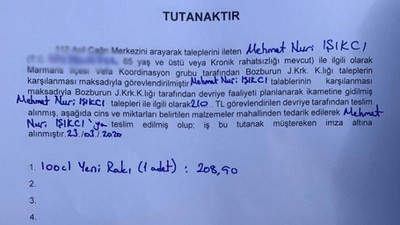 Rakı almaya giden 65 yaş üstündeki yurttaş jandarmaya takıldı