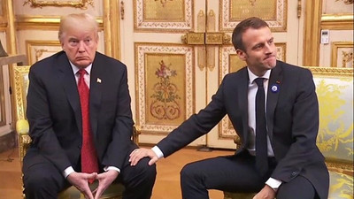 Trump ve Macron arasında Covid-19 görüşmesi