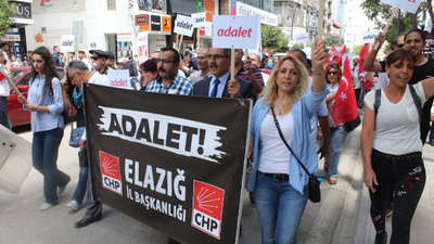 Elazığ CHP İl Örgütü 'Adalet' için yürüdü