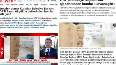 'Bomba tarifi’ diye servis edilen not başkasının çıktı