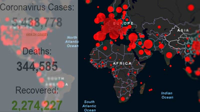 Dünya genelinde Coronavirus bulaşan kişi sayısı 5 milyon 400 bini geçti