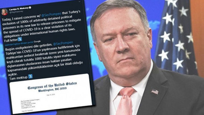 Pompeo'ya mektup göndermiş: Siyasi mahkumların serbest bırakılmalarını talep etmenizi rica ediyorum