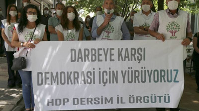 'Darbeye karşı demokrasi yürüyüşü'ne katılmak için Dersim'den yola çıktılar