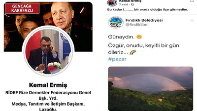 'Erdoğan sevdalısı' Rizeli yönetici, gökkuşağı renklerine anlam yükleyip Fındıklı halkına hakaret etti