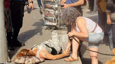 İstanbul Beyoğlu'nda karakolun önünde kadına silahlı saldırı