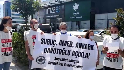 Gelecek Partisi'nin önünde eylem: Suruç, Amed, Ankara, Davutoğlu açıkla