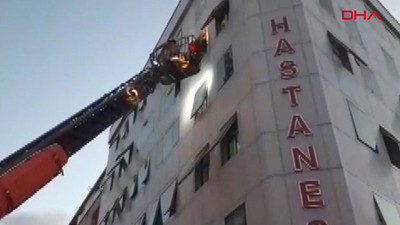 Hastanenin yoğun bakım servisinde yangın çıktı