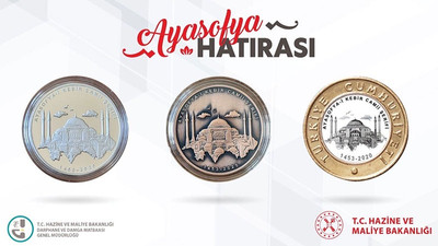 Ayasofya'ya özel para basıldı