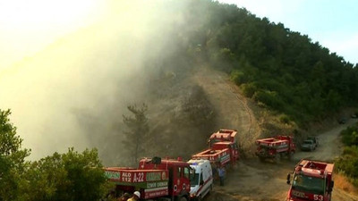 Balçova'daki orman yangın kısmen kontrol altına alındı