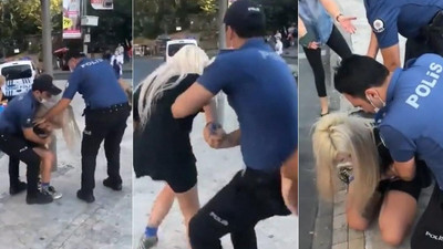 Polisten kadına sert müdahale: 'Maskeyi doğru takmadın'