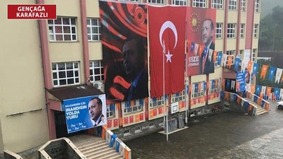 AKP'den okulda parti kongresi