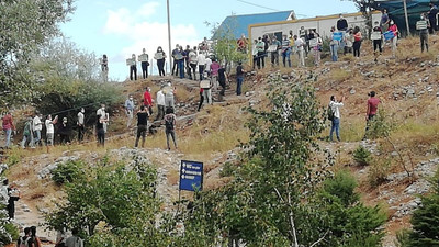 Ovacık Gözeleri'nde insan zinciri eylemi yapıldı