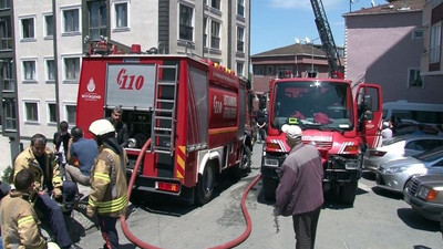 İstanbul'da 5 katlı binada korkutan yangın