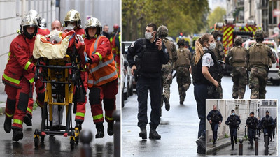 Paris'te Charlie Hebdo'nun eski binasının yakınlarında bıçaklı saldırı: 2 yaralı