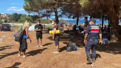 Şile'de kamp için toplananlara jandarmadan baskın