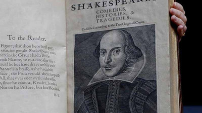 Shakespeare'in 1623 tarihli 'İlk Folyo'su 10 milyon dolara satıldı