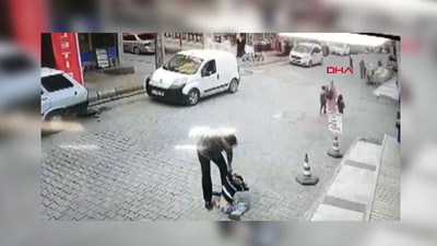 Çocuğu dövdü ardından kaldırıp yere çarptı