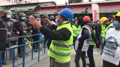 Ankara’ya yürümek isteyen işçilere müdahale: 30 işçi gözaltına alındı