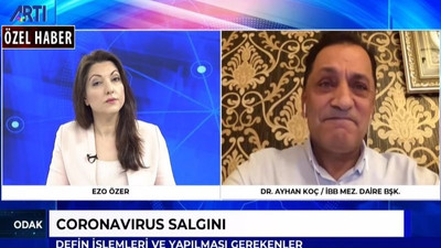 Mezarlıklar Dairesi Başkanı Dr. Koç: İstanbul'da dün 210'un üzerinde cenaze vardı