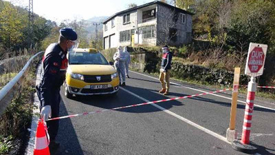 Trabzon'da karantinayı duyan mahalleden kaçtı