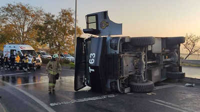 İstanbul'da TOMA devrildi