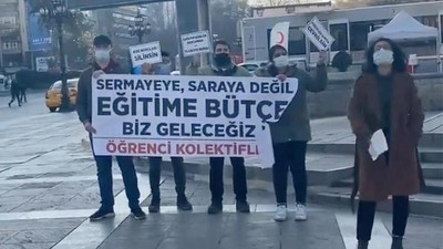 'Saray’a değil, eğitime bütçe' diyen üniversiteliler gözaltına alındı