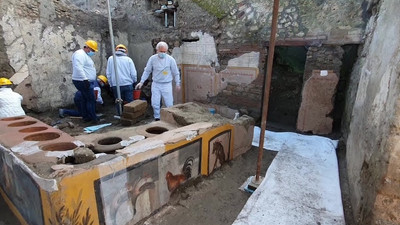 Antik Pompeii'de 'fast food' restoran kalıntısı bulundu