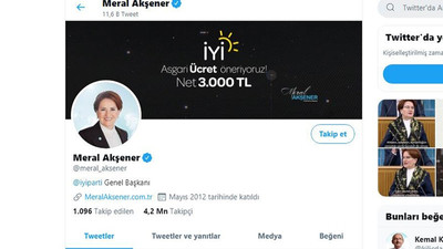 Meral Akşener, asgari ücret önerisini kapak fotoğrafı yaptı