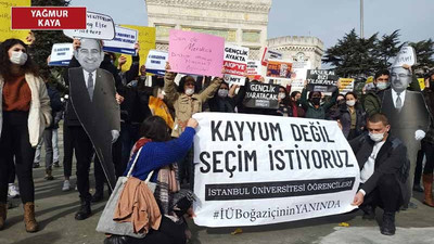 İstanbul Üniversitesi öğrencilerinden Boğaziçi eylemi: Tüm atanmış rektörler istifa etsin